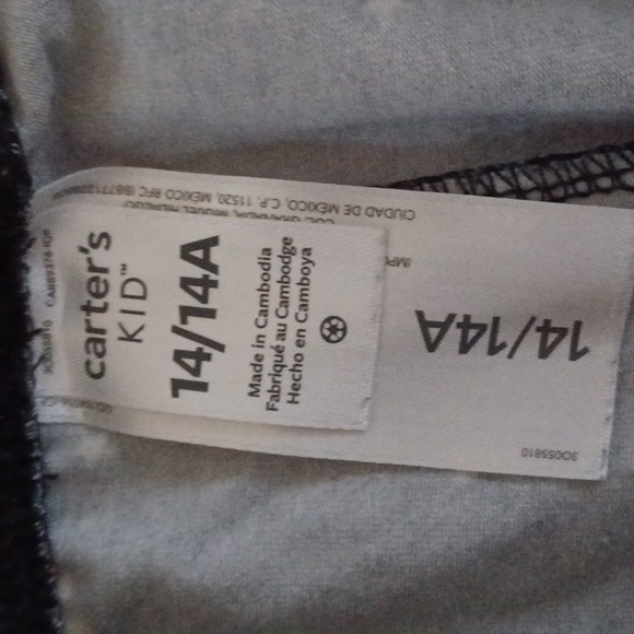 4/$20 Carter's Kid leggings size 12 - Picture 4 of 5